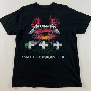Metallica 2007 Master of Puppets T Shirt Men's Medium Large Single Sided